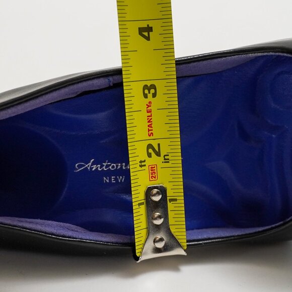 Antonia Saint Micro Fiber Leather Black Pumps - Picture 9 of 10